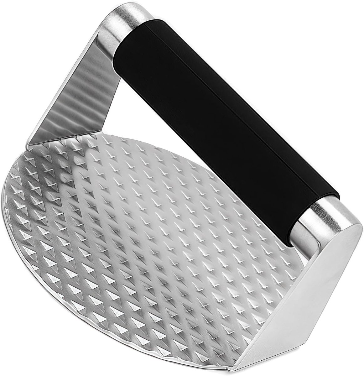 Burger Drukker - Vlees Pers - Gelijkmatig Drukken - Roestvrij Staal - 14 cm - Zilver