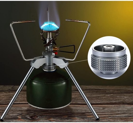 Campingfornuis Adapter - Propaan Interface - Buiten Koken - Corrosiebestendig Materiaal - Compact Formaat - Zilver van Campingfornuis — afbeelding 5
