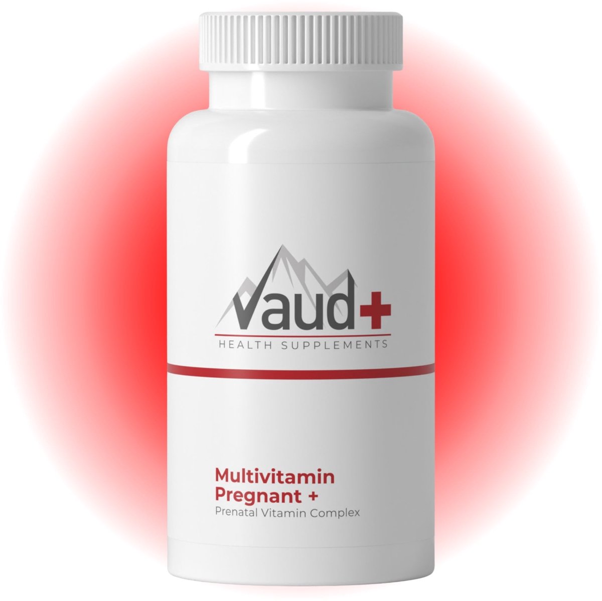Vaud Multivitamin Pregnant Capsules - Complete Prenatal Zwangerschap Vitamine Formule - Met Actief Folaat (Quatrefolic®), IJzer, Choline & Vitamine B12 Tegen Vermoeidheid - Voor Vrouwen met Kinderwens, Zwangeren en Tijdens Borstvoeding