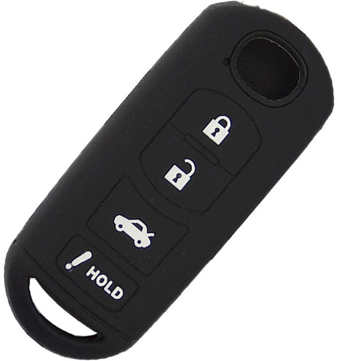 ONF3 - Silicone Autosleutelhoes - Perfecte pasvorm - Zwart - Sleutelbescherming - Eco-vriendelijk materiaal - Geschikt voor Mazda 3 5 6 8 CX5 CX...