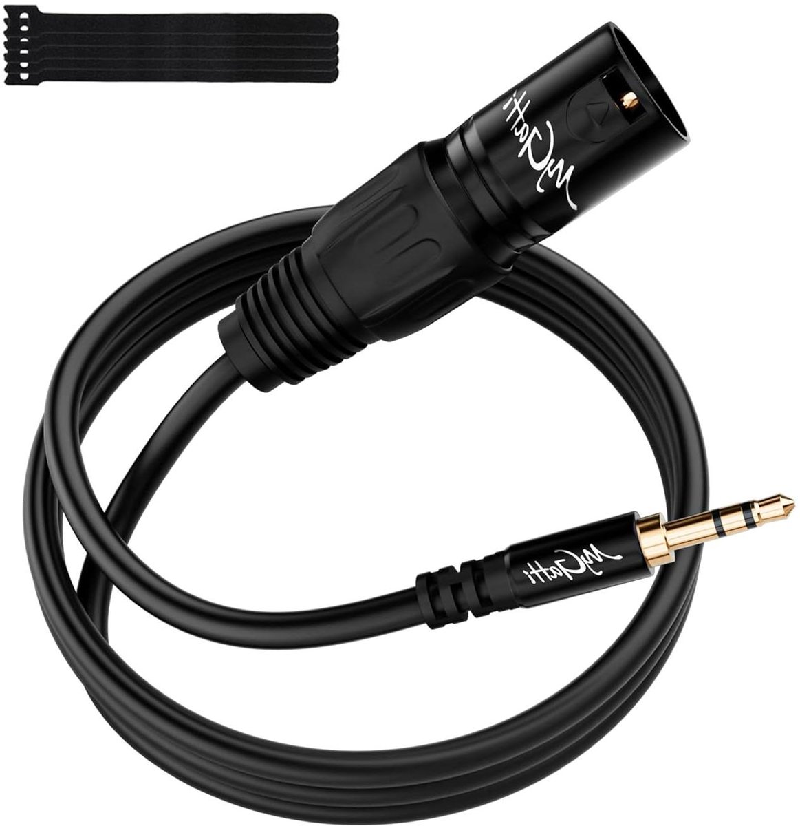 Microfoonkabel - Audio kabel - Muziekapparatuur verbinden - Zuiver koper - 1 meter - Zwart
