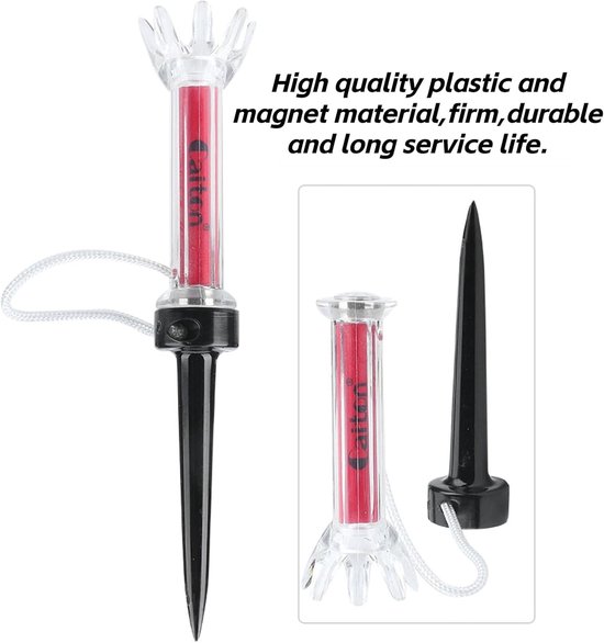 Magnetische Golf Tees - Golf Tees Set - Golftraining Oefenen - Elastisch Herstelontwerp - 90mm - Wit — afbeelding 2