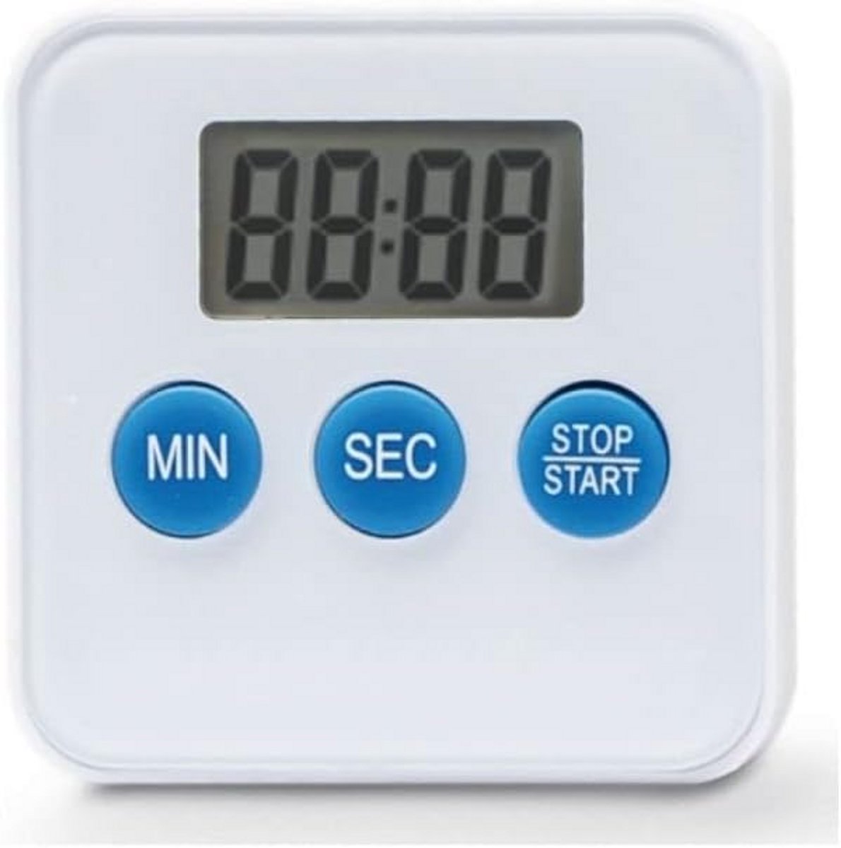 Digitale Keukentimer met Magneet - Wit - 60 Minuten Aftelklok