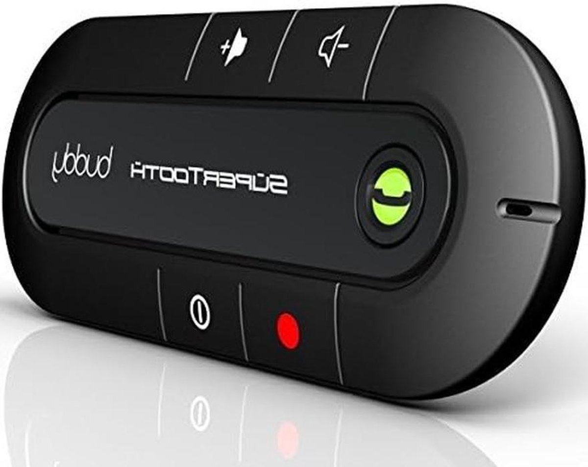 Bluetooth Handsfree Set - Auto Speakerphone - Veilig Bellen Auto - FM Transmitter Functie - 5 VDC - Zwart