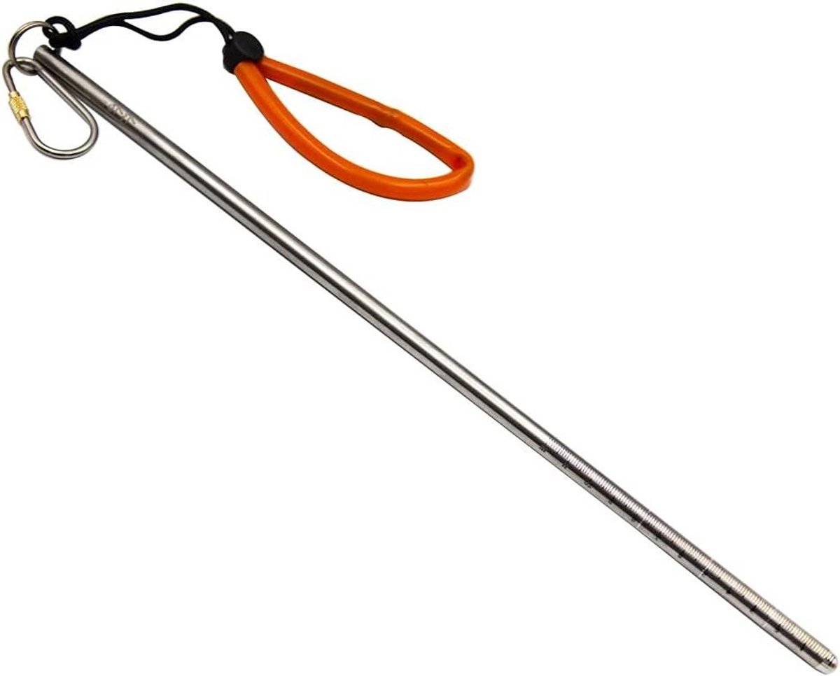 Duik Pointer Stick - Tickle Pointer Kreeft - Onderwater Navigatie - Titanium Legering Gr5 - 350mm x 8mm - Titanium