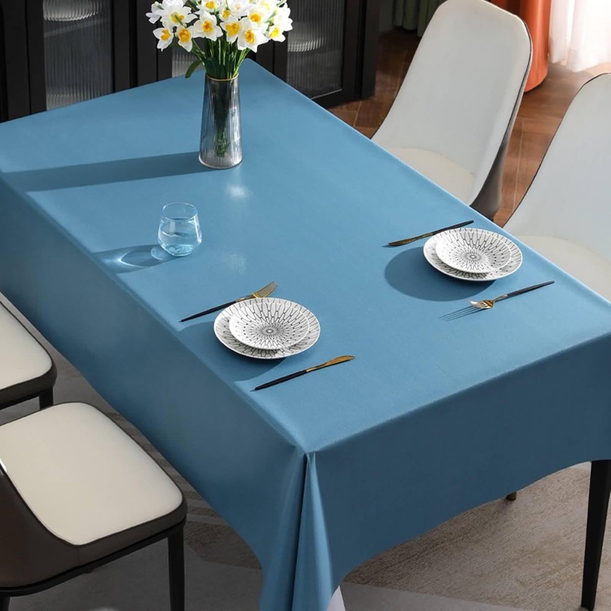 Tafelkleed Vierkant - PVC Kleed - Bescherming Tafel - Waterafstotend - 120 x 120 cm - Rood