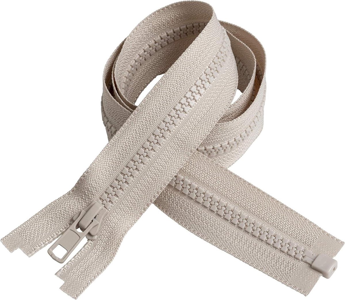 Ritssluiting Deelbaar - Naai Ritssluiting - Kleding Repareren - Ketting Maat 5 - 35 cm - Beige