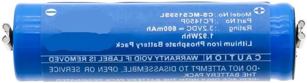 Vervangende Batterij - Accu Lithium-Ion - Apparaat Opladen - Volledig Gecodeerde Chip - 600mAh 3.2V - Niet van toepassing