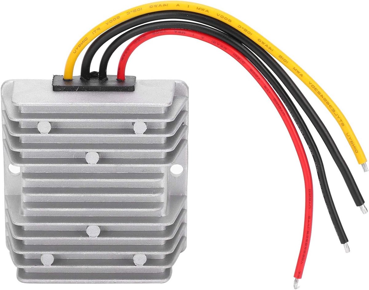 Krachtige 207W Spanningsomvormer, DC 24V naar 13.8V, Auto Adapter met IP68 Waterdichte Behuizing en Voltage Regulator voor Voertuigen