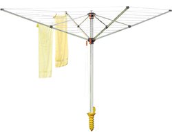 Droogmolen met Voet voor Camping & Thuis - Wasrek Staand - Droogrek Inklapbaar - wassysteem