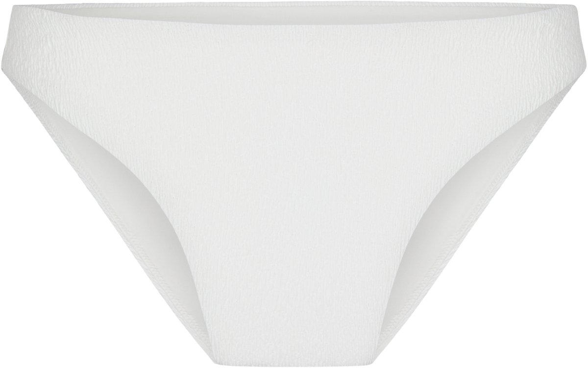 Hunkemöller Hoog Uitgesneden Bikinibroekje Crinkle Wit