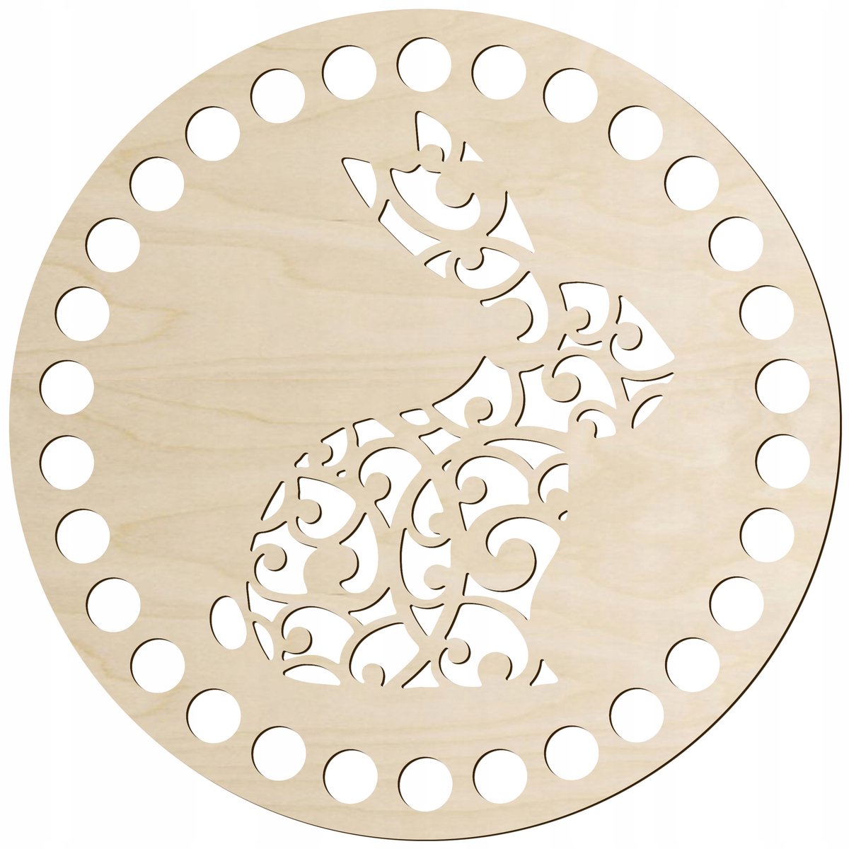 SMX Design Wielkanoc Serie - Ronde Basis van Berken Multiplex - 15cm - Gladde Randen - FSC Gecertificeerd