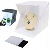 Photo Studio Light Box, Draagbare Camera LED Light Box Foto-opnametent, Professionele Dimbare Studio Box, met 6 Achtergronden, voor Sieraden en Kleine Items Fotografie(25CM