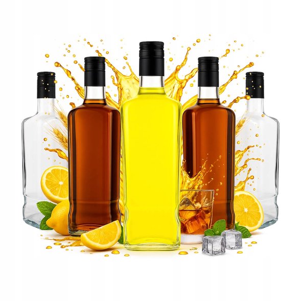 Bimberek JACK WALKER - Glazen Fles - 700 ml - Voor Whisky en Likeuren — afbeelding 5