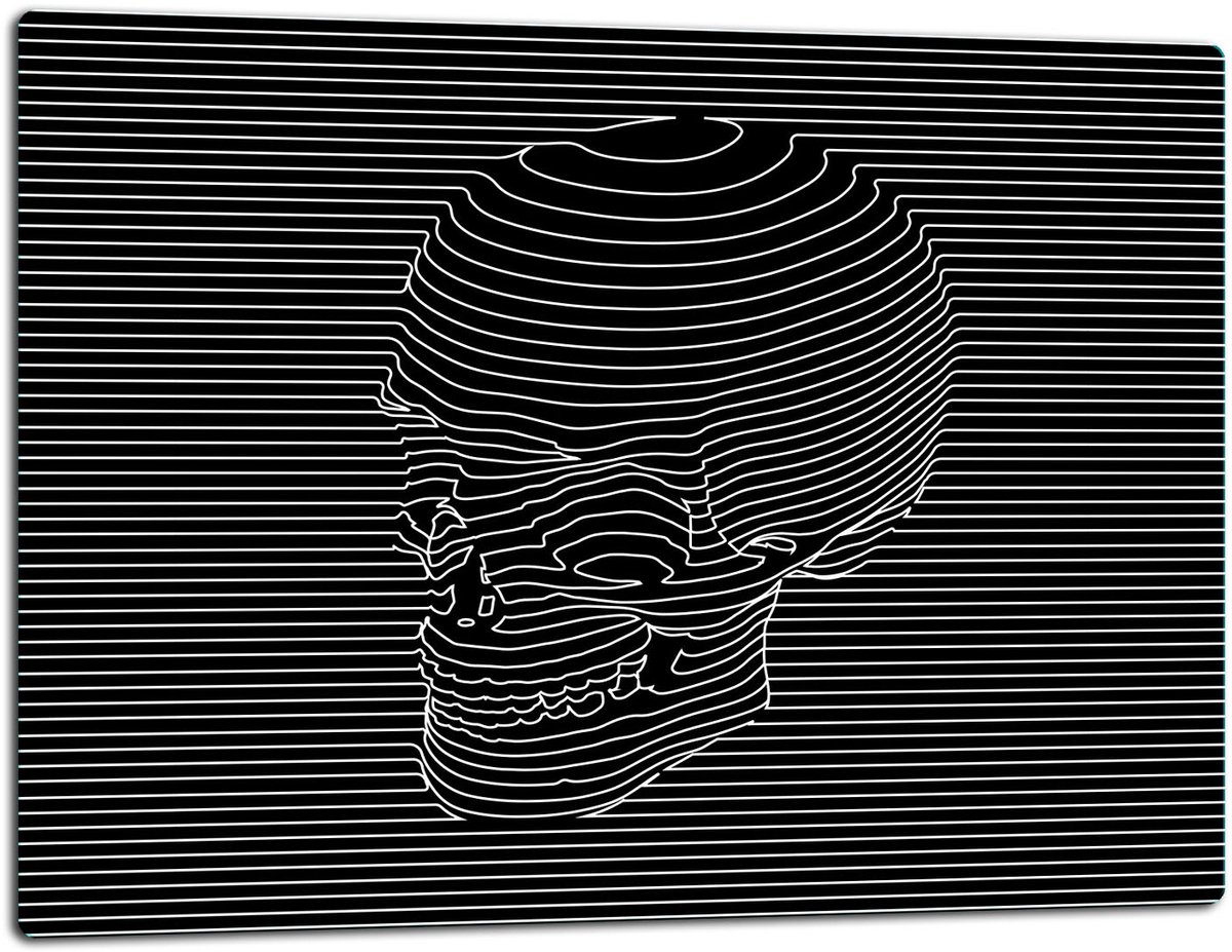 TMK ArtDeko - Snijplank - 52x40 cm - Glas - Zwart