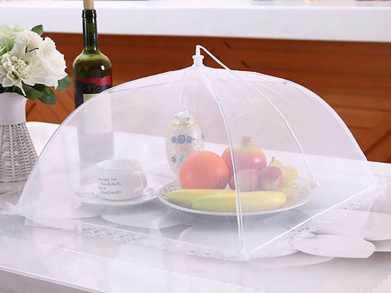 Vliegenkap 2 stuks - bescherm je eten - vliegen - afdeknet - Opvouwbaar - Hoogte: 24,5 cm Breedte: 40cm van Merkloos — afbeelding 5