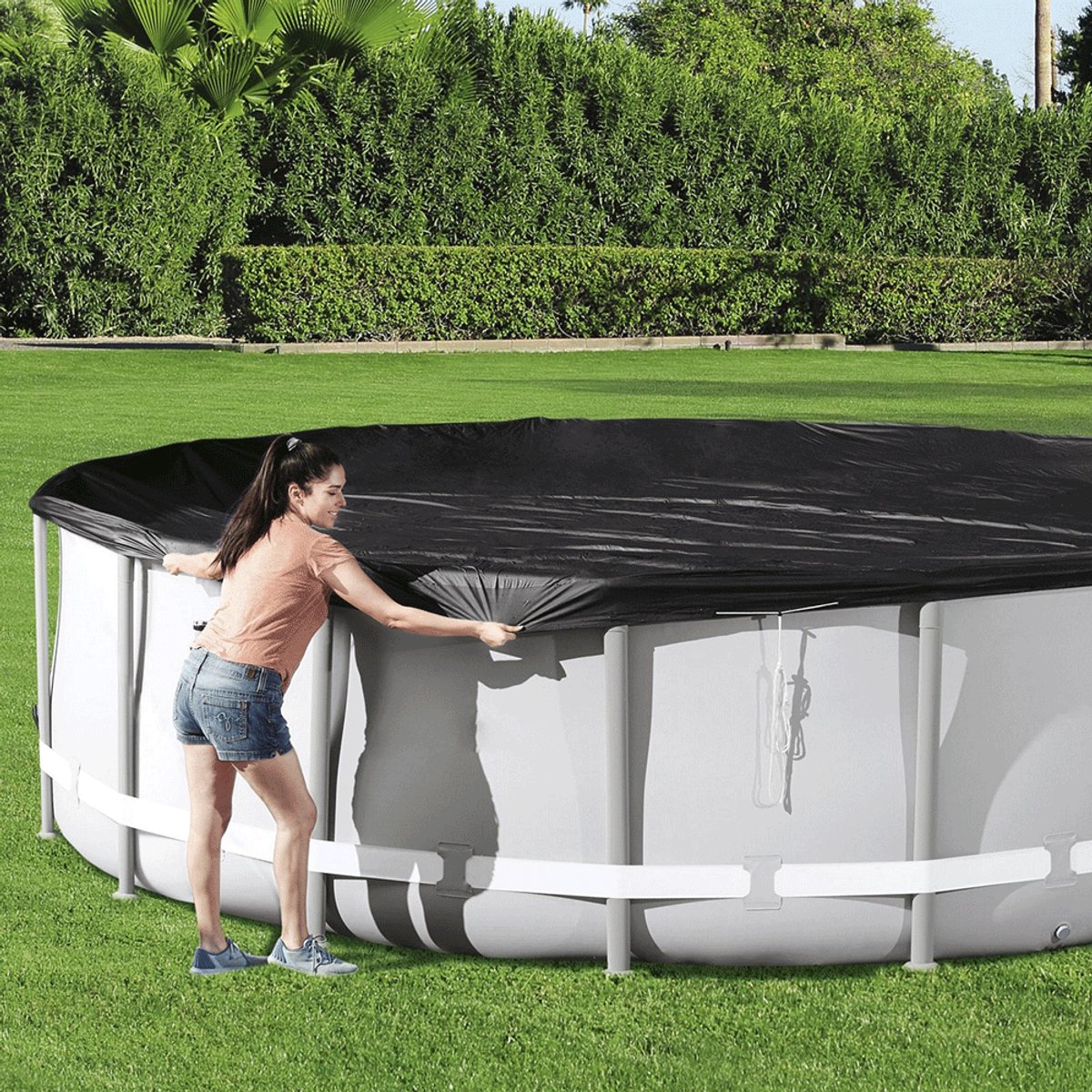 Bestway Flowclear afdekzeil - Rond 460/488 cm