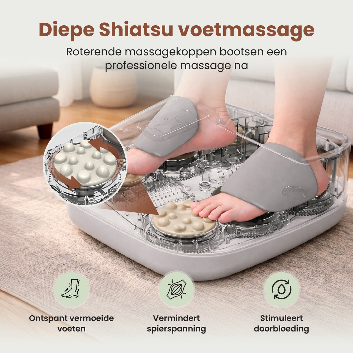 Shiatsu Voetmassage Apparaat - afbeelding 2