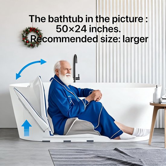 Elektrische Stoellift - Vloerlift Hulpmiddel - Ondersteuning bij Opstaan - 6 Zuignappen Stabiliteit - 136 kg - Blauw-Wit — afbeelding 4
