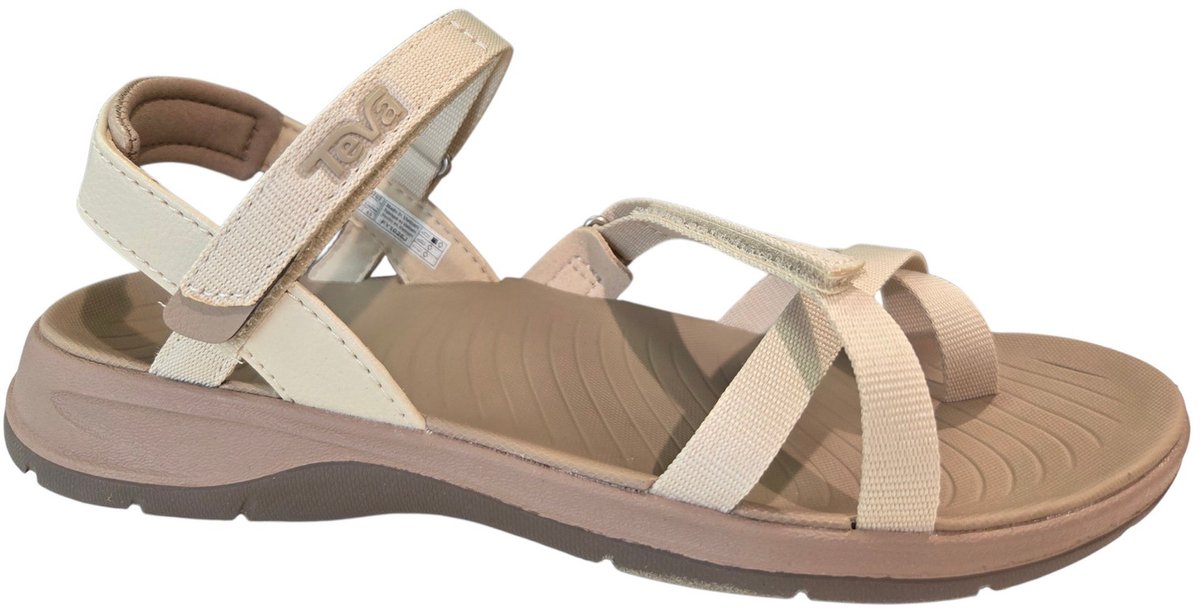 Teva W Tirra Traveler Slinb Sandalen Textiel en Leer Dames – 43 Oyster