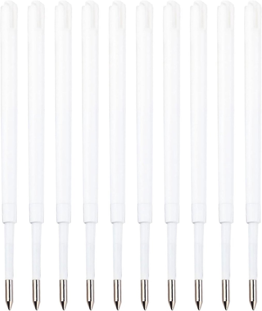 Ballpoint pen navullingen, medium punt, blauwe inkt, 10-pack, schrijfgerei, kantoorbenodigdheden, duurzame inktnavullingen