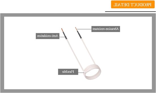 Inductieverwarmingsspoelset - 6 Stuks met 2,5 Mm Messing, 20-50 Mm Spoelen, Voor Vormgeving en Opslag van Merkloos — afbeelding 5