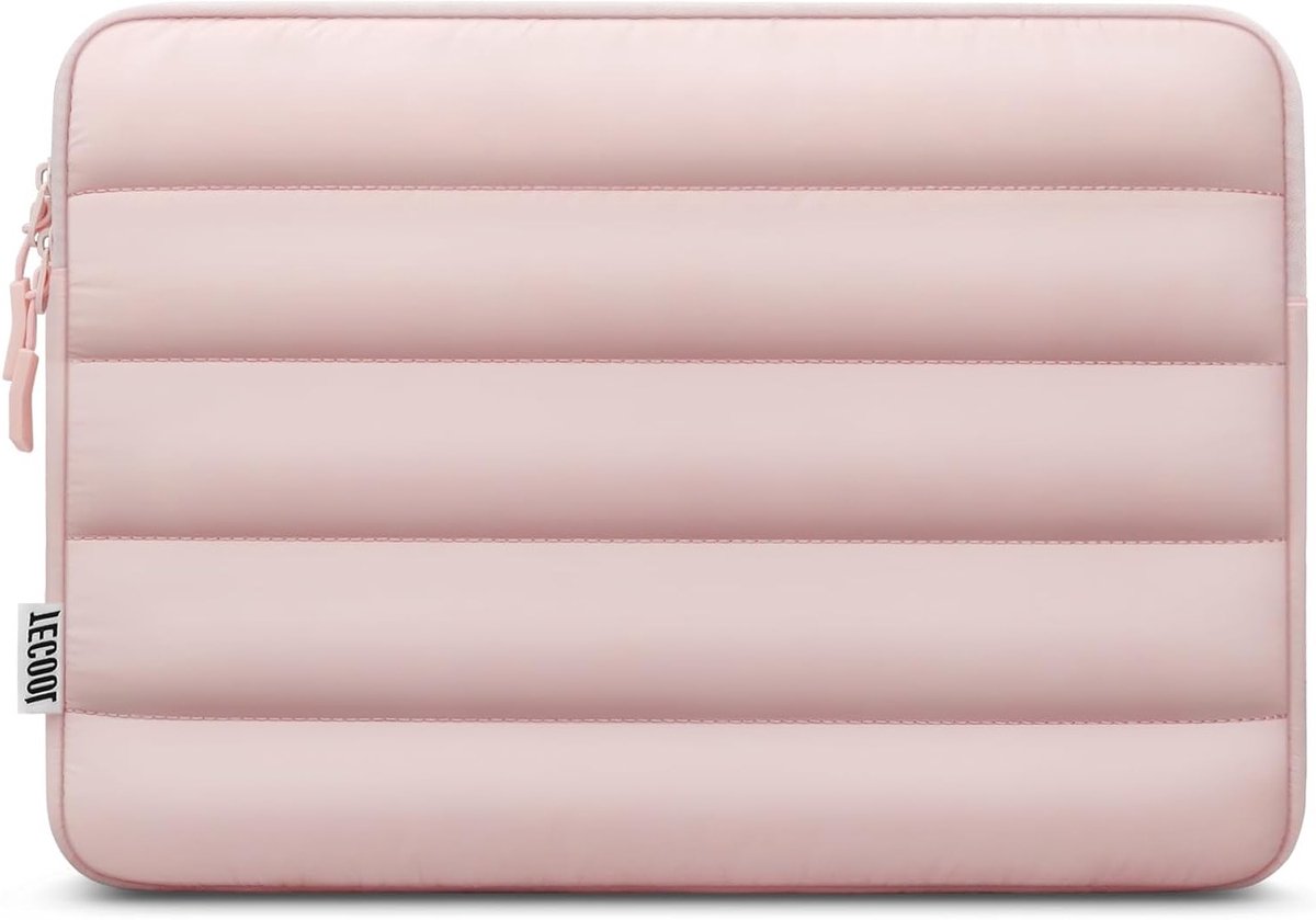 Stijlvolle en waterdichte laptoptas voor 15.6 inch laptops, geschikt voor Lenovo, HP, Dell en MacBook Pro - Roze, ideaal voor school en werk