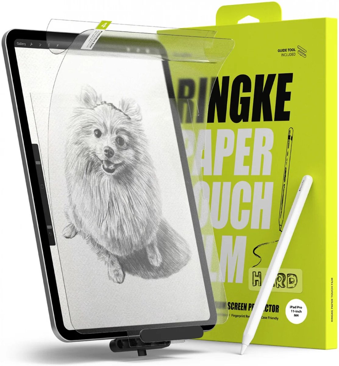 Ringke Screen Protector Geschikt voor iPad Pro 11 (2024/2025) - Paper Touch Hard - Papier Gevoel Folie - Installatie Jig - Gemakkelijke Installatie - 2-Pack