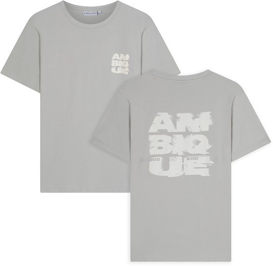 AMBIQUE - T-shirt Damon - 105 gris clair - Taille 146/152