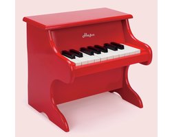 Hape Speelgoedpiano - Houten Kinderpiano met 18 Toetsen, Muziekboekje en Notenbalk - Vanaf 3 Jaar
