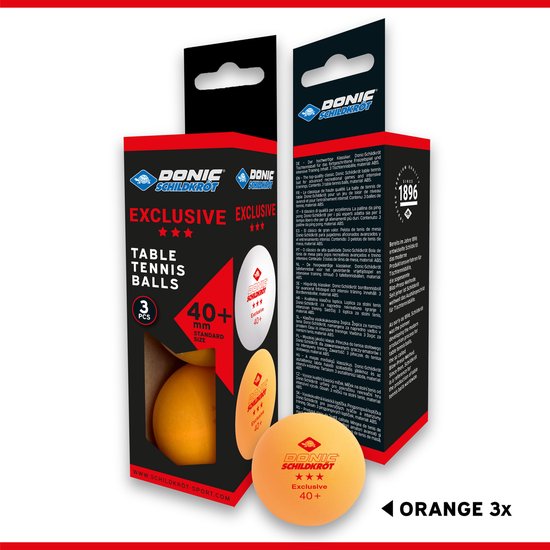 Donic Schildkröt Donic de Balles de tennis de table Star Avantgarde 3 pièces