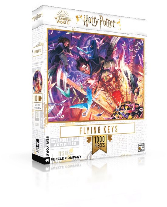 New York Puzzle Company Harry Potter 1000 Stukjes Puzzel - Vliegende Sleutels van Merkloos — afbeelding 3