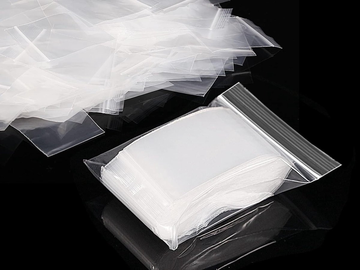 Herladen en afsluitbare plastic zakken - 300 stuks, 6 x 4 cm, transparante zakken voor sieraden, medicijnen en snoepjes