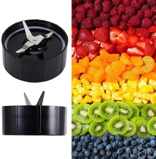 Allecto - Extractie Blade - Vervangende Blender Onderdelen - Duurzaam en Betrouwbaar - Zwart - Geschikt voor Smoothies - 2 Stks van Merkloos — afbeelding 2