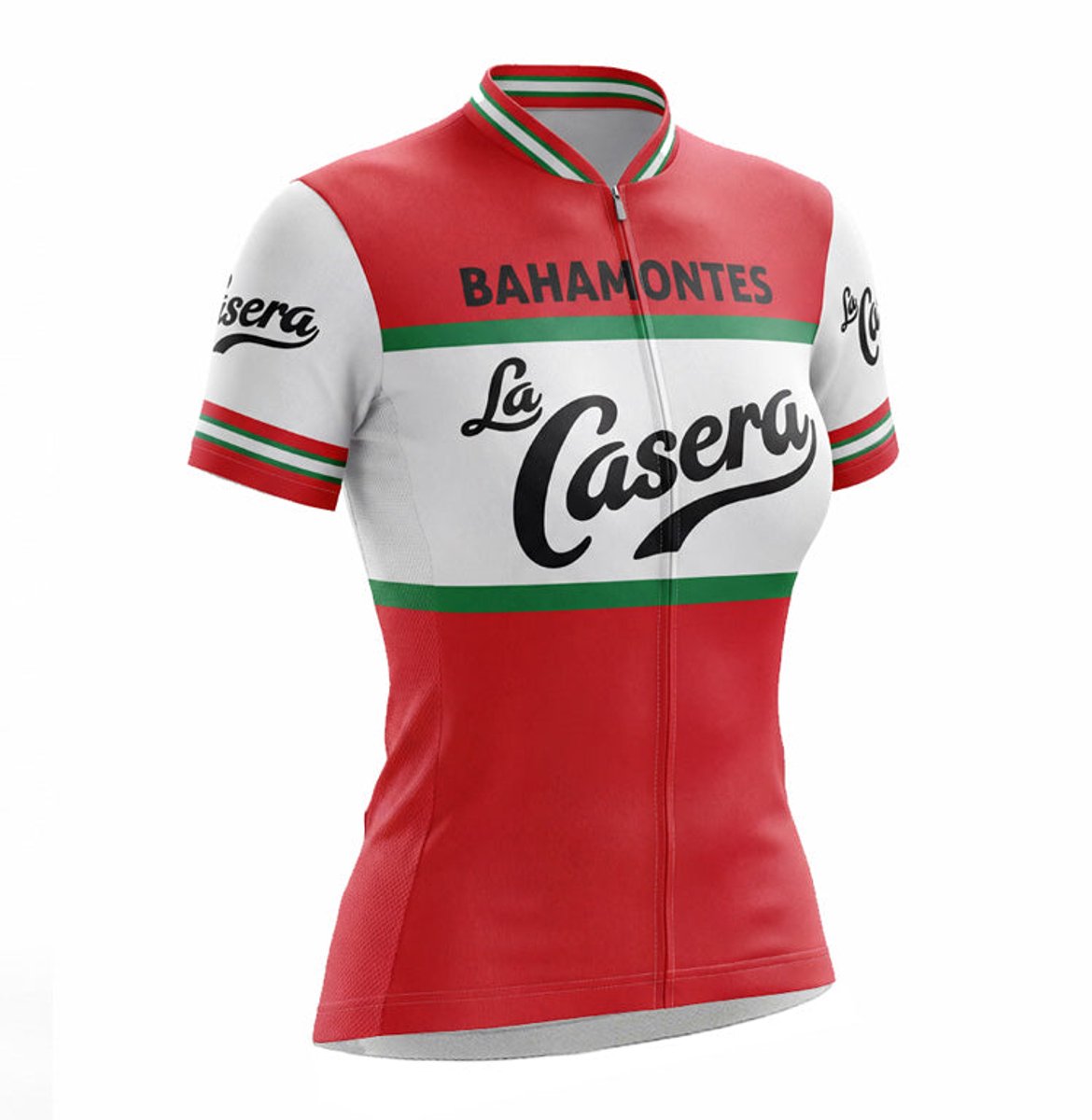 Retro Wielershirt Dames La Casera - Rood Gruppo Sportivo - M