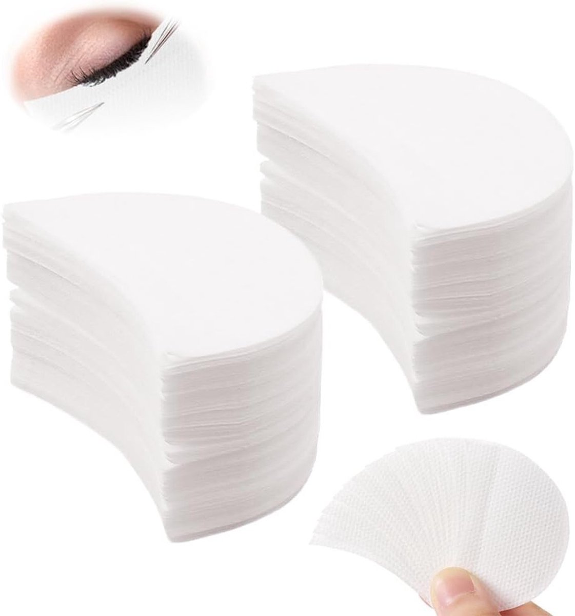 200 Stuks Oogschaduw Shields, Lintvrije Stencils en Gel Pads voor Make-up, Bescherming tegen Oogschaduwresten en Ideaal voor Wimperextensions