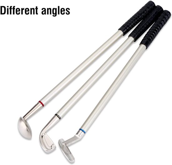 Mini Golfballen Speelgoed - Golfbalpen Vlag Set - Draagbaar - Bureau - Cadeau - Geschikt voor Elk Bureau - Witte en Zwarte Golfballen - 3 Stuks. van Merkloos — afbeelding 4