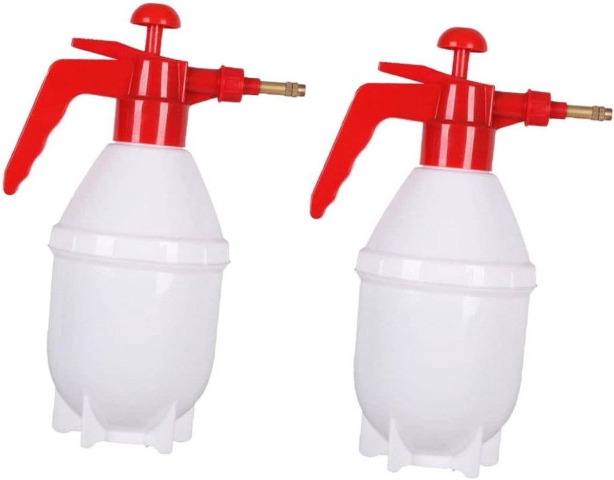Drukspuit Set - Waterverstuiver Planten - Planten Bewateren - Duurzaam PP Koper - 08L Capaciteit - Rood