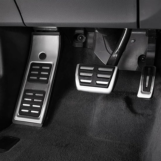 Pedaalhoezen Auto - Voetpedaal Covers - Veiliger Rijden - Antislip Rubber - 3 Stuks - Zilver — afbeelding 5