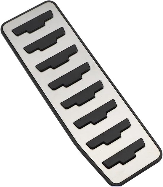 Pedaalhoezen Auto - Voetsteun Covers - Verbeterde Rijervaring - Antislip Rubber - 800 gram - Zwart Zilver — afbeelding 3
