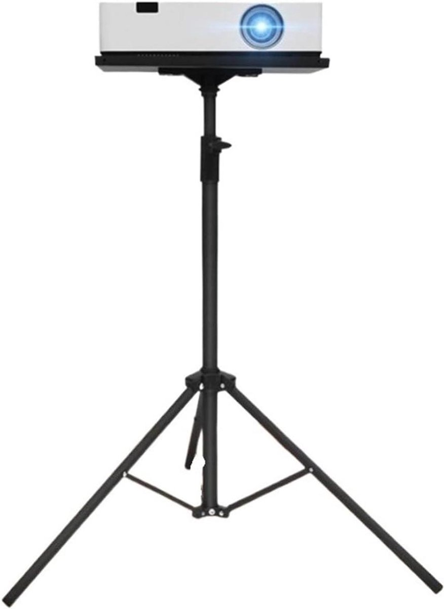 Projector Standaard - Vloerstatief Lift - Films Kijken - Verstelbare Hoogte - 89-156 cm - Zwart