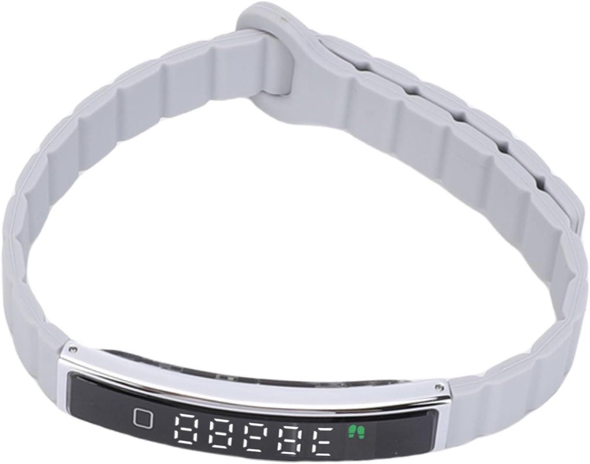 Smart Armband - Fitness Tracker - Sport Activiteiten - Waterdicht Ontwerp - 5.6 mm Dik - Zilver