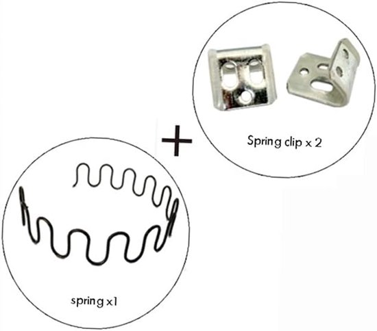 Bankveer Set - Meubelveren Clips - Bank Reparatie - Inclusief Bevestigingsclips - 50 cm - Zwart — afbeelding 3