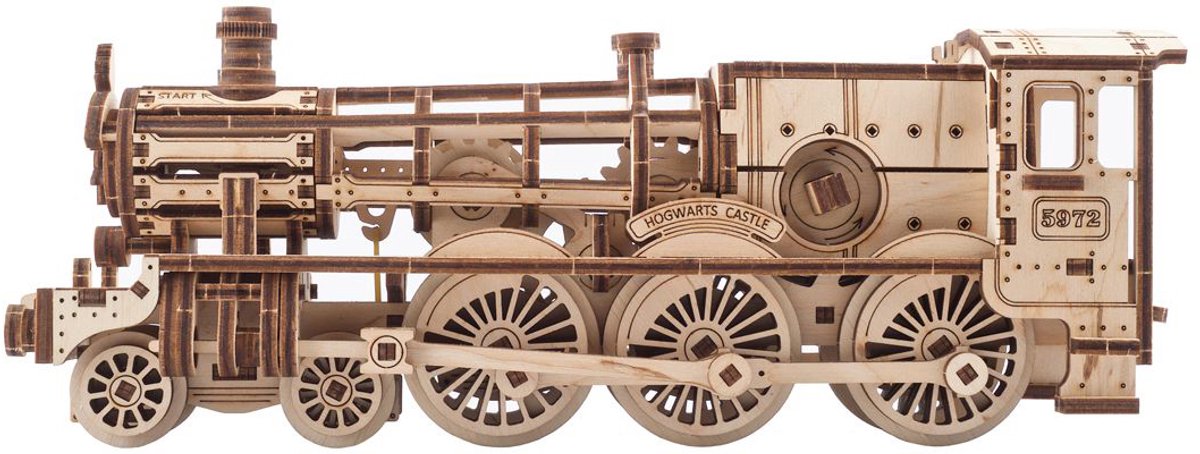 UGEARS 3D Modelbouw - Hogwarts™ Express - Harry Potter™ - Mechanisch Bouwpakket Hout - Educatief Speelgoed — afbeelding 18