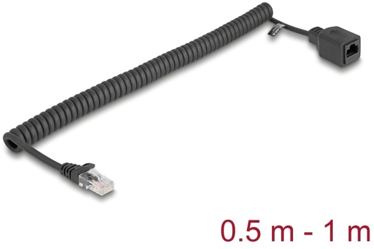 DeLOCK 90668 netwerkkabel Zwart 1 m Cat5e U/UTP (UTP)