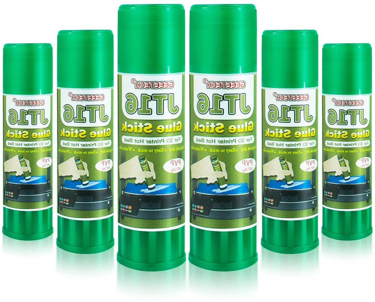 Lijmstift 3D-printer - Hechtstift - Verbeterde hechting - In water oplosbaar - 6 stuks - Groen