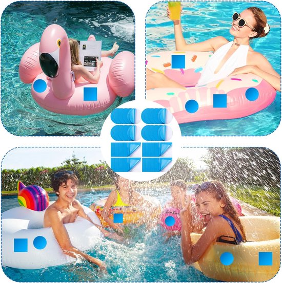 Zwembad reparatieset - Lichtgewicht pleisters - Snelle reparaties - Zelfklevend waterdicht - 40 stuks - Blauw — afbeelding 5