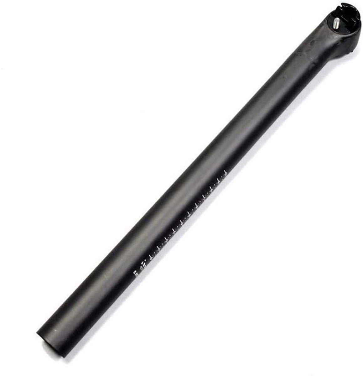 Fiets Zadelpen - Zadelstang Onderdeel - Comfortabel Fietsen - Verstelbare Kop - 30.8 x 350mm - Zwart
