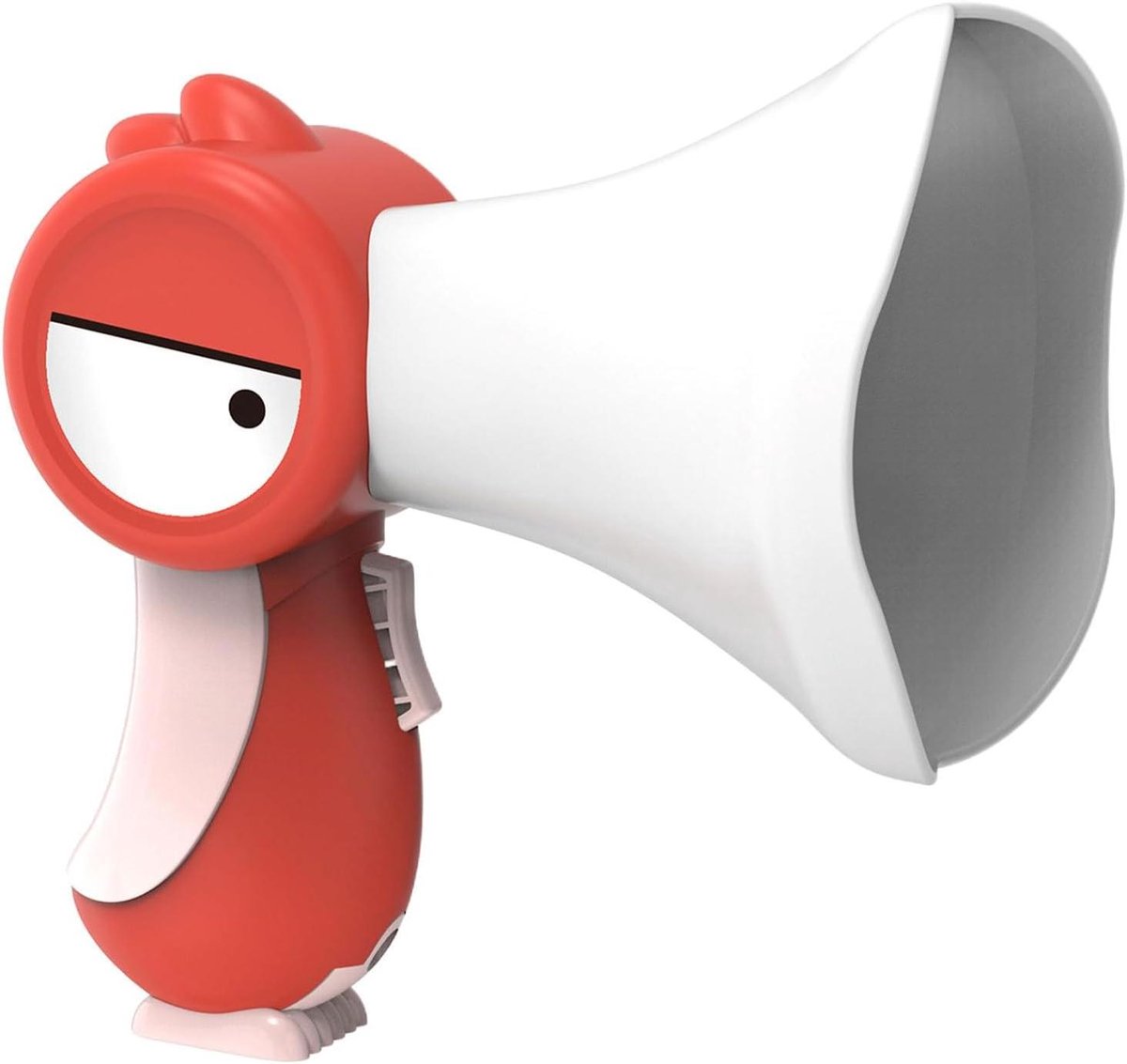 Kinderspeelgoed Megafoon - Stemvervormer Speelgoed - Verhalen Vertellen - Vogelvorm Design - 17 cm Hoog - Rood