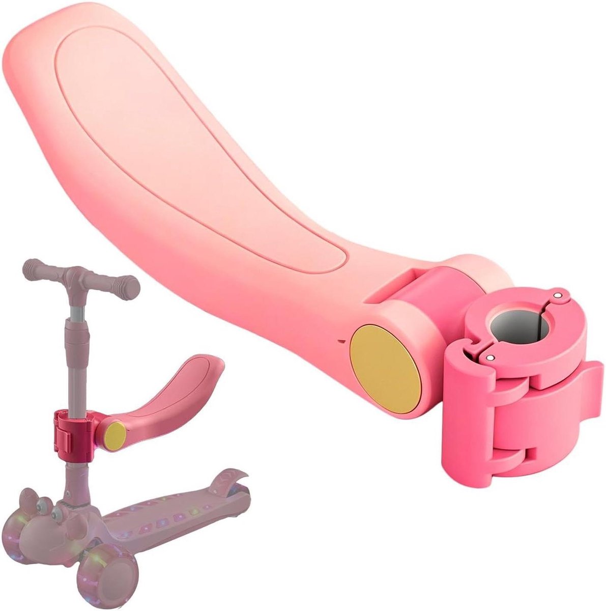 Kinderstep Zitje - Step Zadel - Comfortabel Rijden - Opvouwbaar Verstelbaar - 40 cm Lengte - Roze